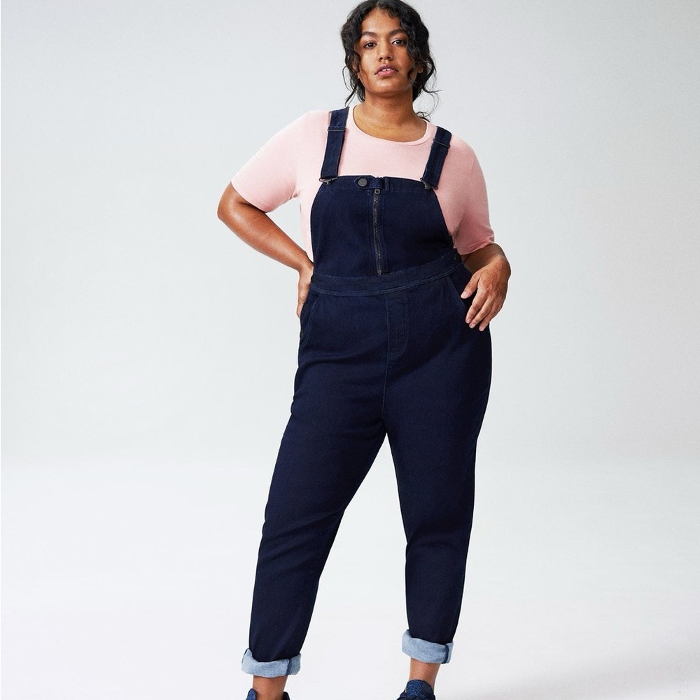Universal Standard Olivia Denim Overalls